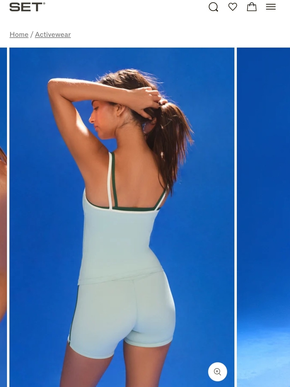 Set Active Aeroline Breathe Layered Move Tank -ibiza
